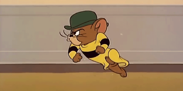 Tom and Jerry cousin walking animated gif