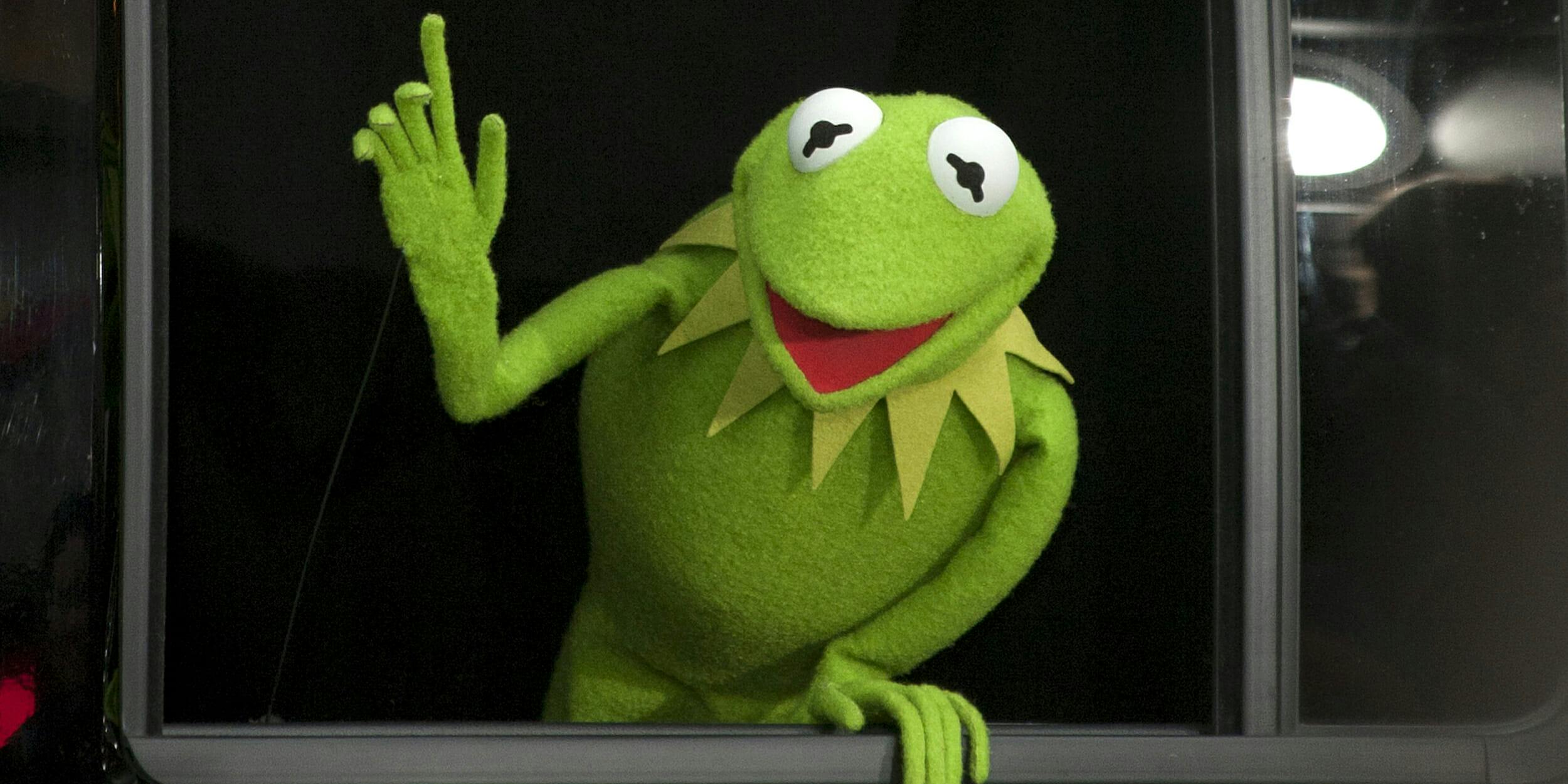 I will drink to that! Make it a Double - Kermit Drinking Tea