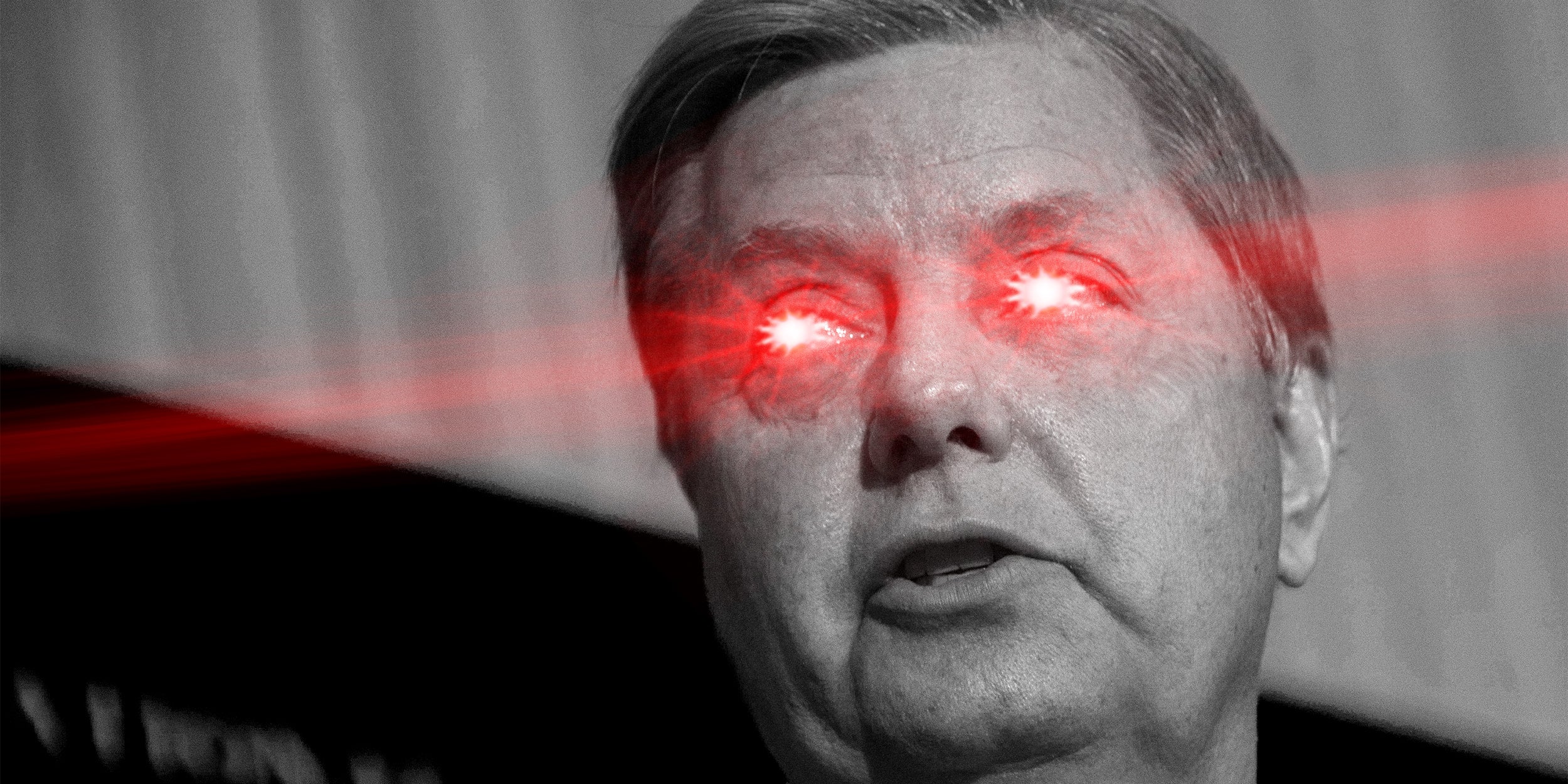 lindsey graham laser eyes