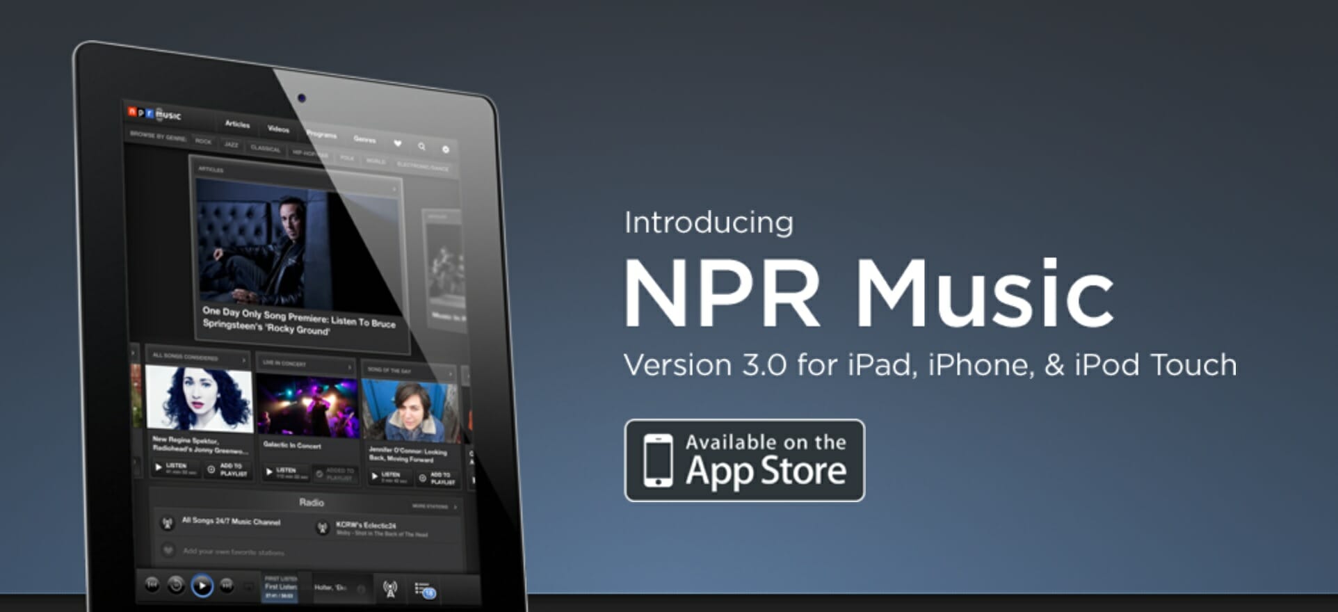 npr live stream npr music ipad