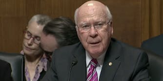 Sen. Patrick Leahy posted a selfie without context to Twitter, prompting jokes.