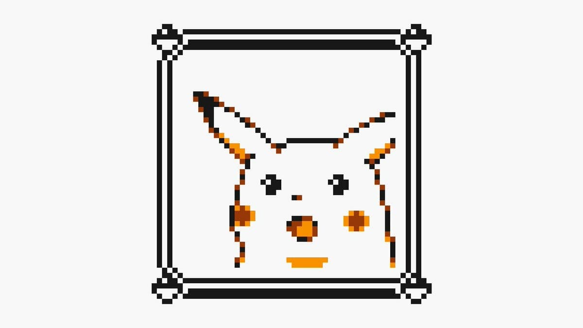 Pikachu meme pixel art