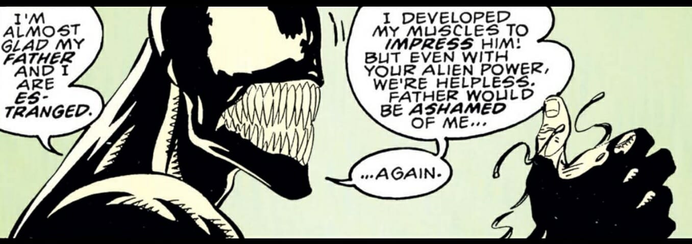 venom comic panel