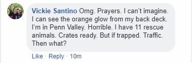 Facebook users empathized with one Paradise, California family affected by the Camp Fire wildfire.