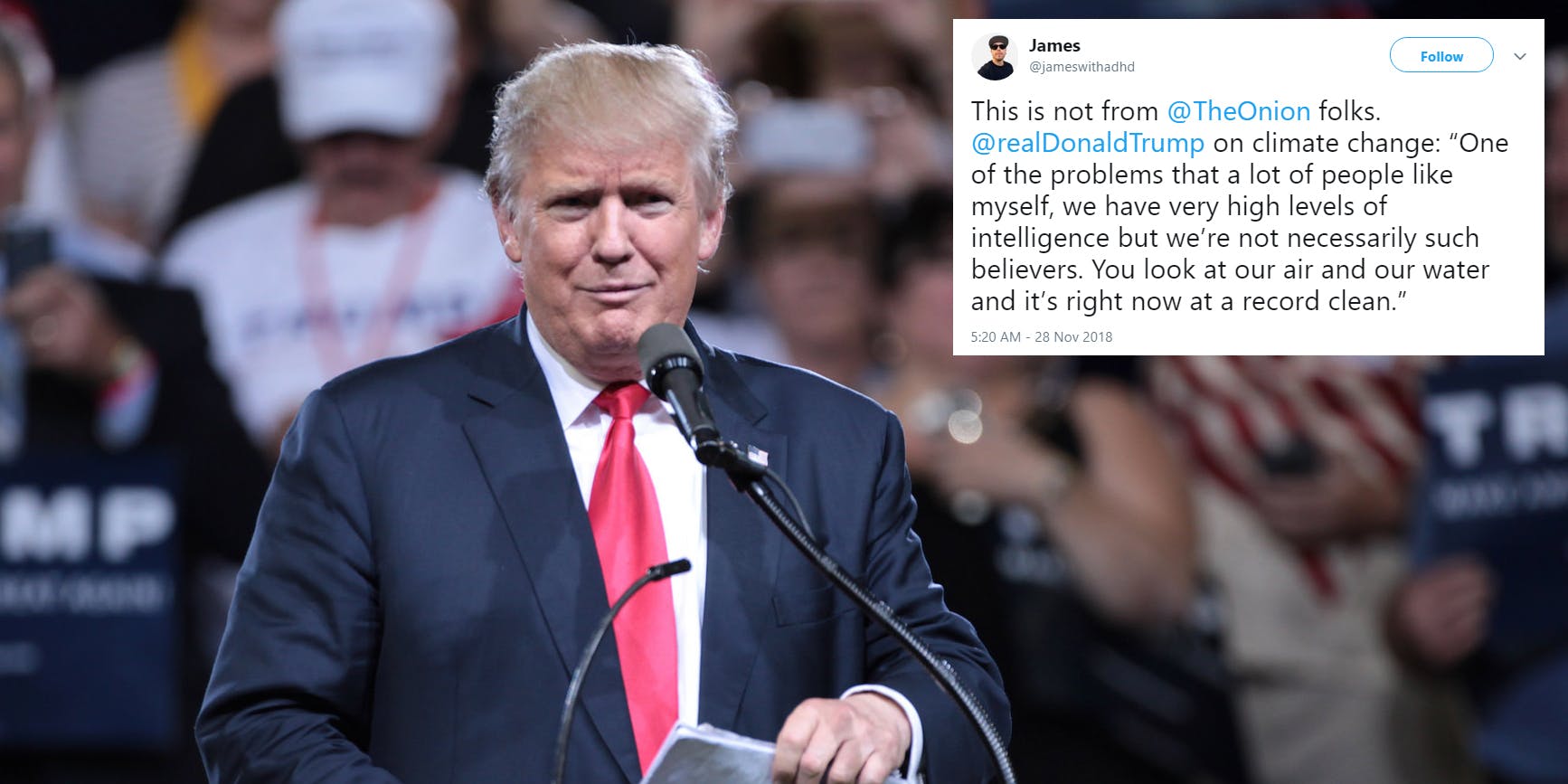 Twitter Mocks Trump's Claim Of 'Very High Levels Of Intelligence'