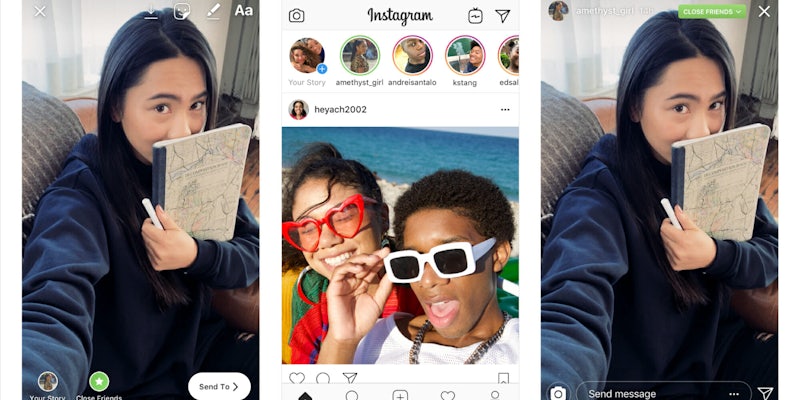 Instagram Close Friends introduces private ways to share Instagram Stories.