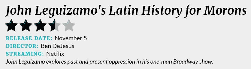 John Leguizamo's Latin History for Morons review box