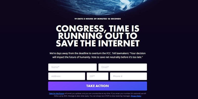 Net Neutrality CRA Deadline Day Of Action