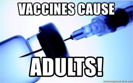 vaccines cause adults