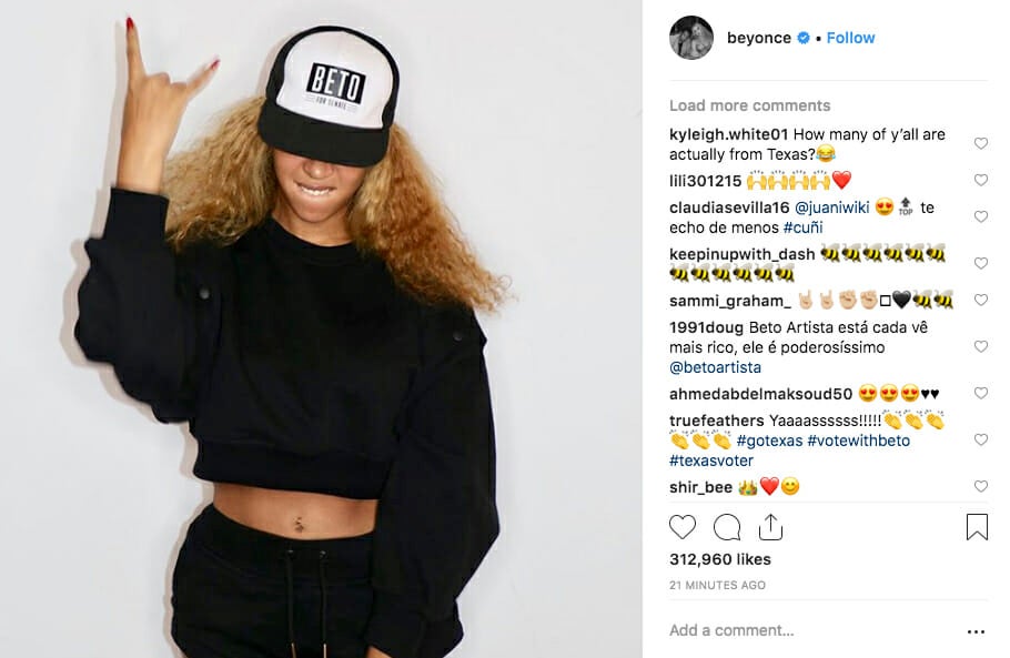 Beyoncé endorsed Beto O'Rourke—but is it too late?