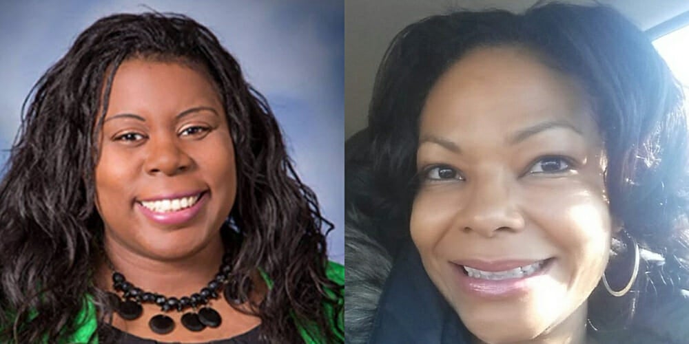 Tamara O'Neal and Aisha Fraser Mason, victims of domestic violence