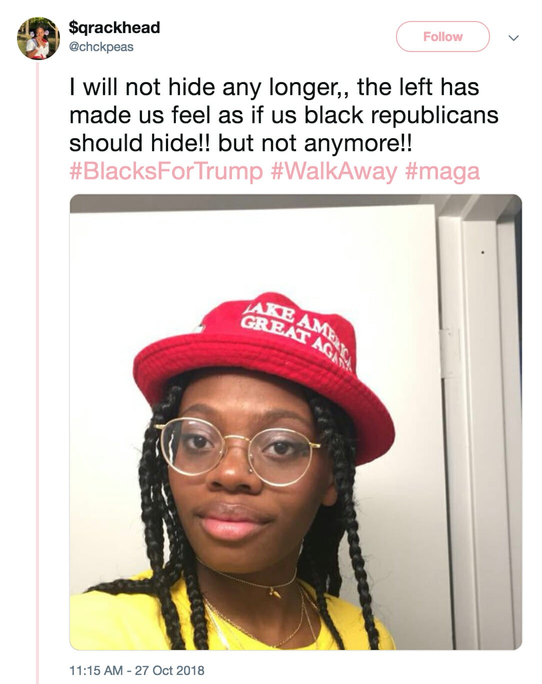 A Chicago student is trolling pro-Trump conservatives on Twitter for money.