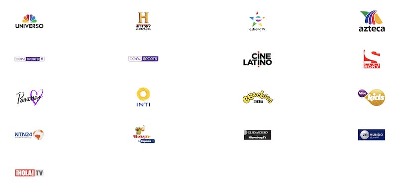 Canales en Sling TV Latino