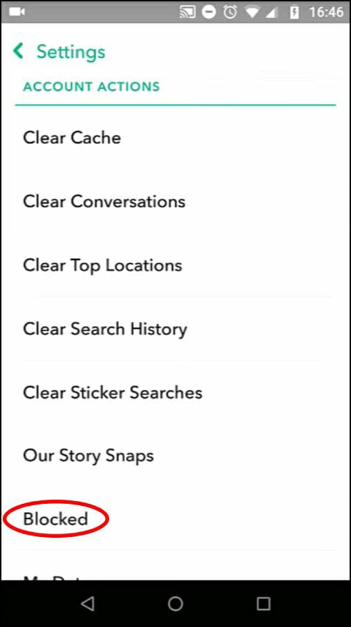 how do you unblock on snapchat