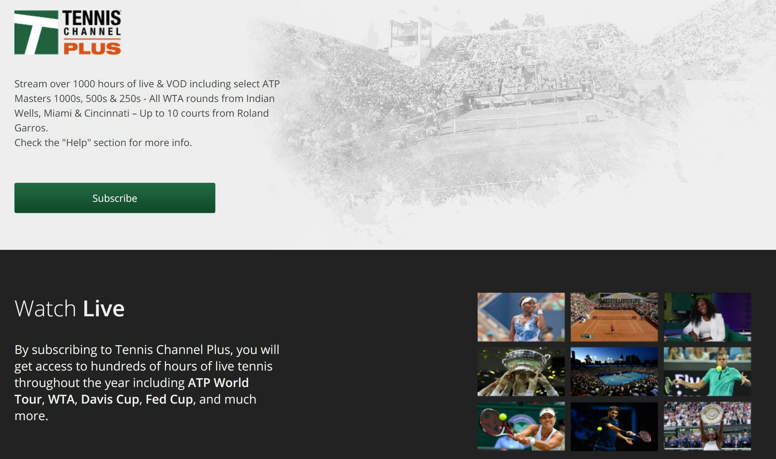 tennis channel live stream free - tennis channel plus