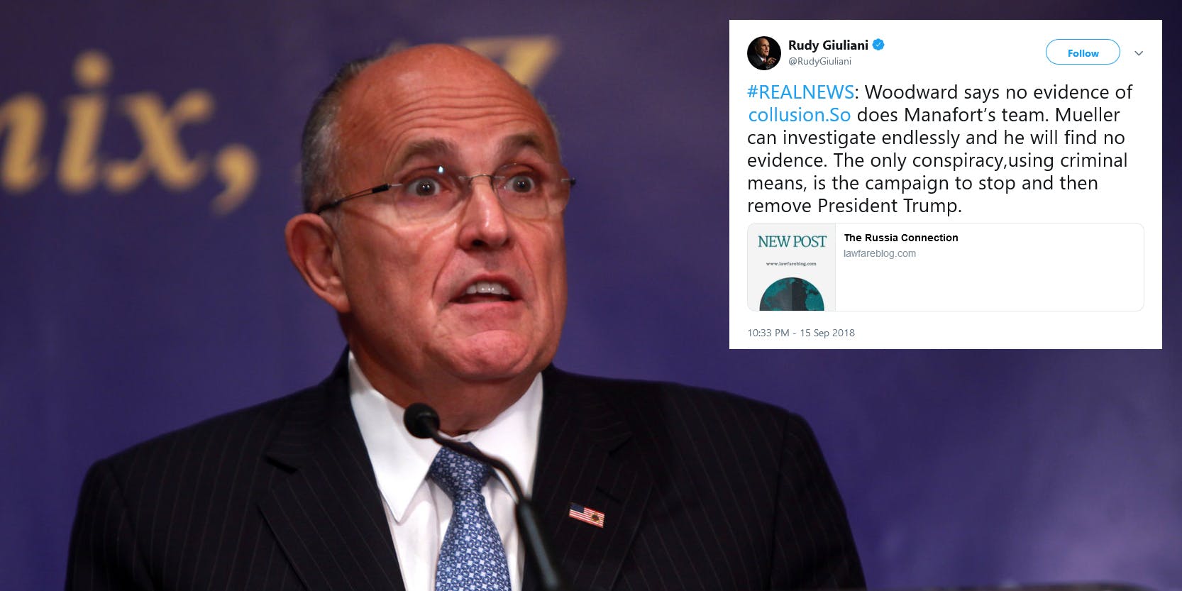 Another Rudy Giuliani Tweet Typo Turns Into A Trump Trolling Hyperlink 7923