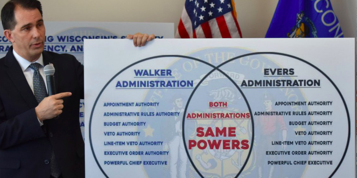 scott walker doesn't know how to use a venn diagram