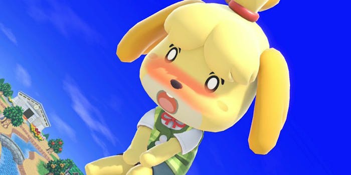 Super Smash Bros. Ultimate characters blush after being exposed to curry. Some compare it to Ahegao.