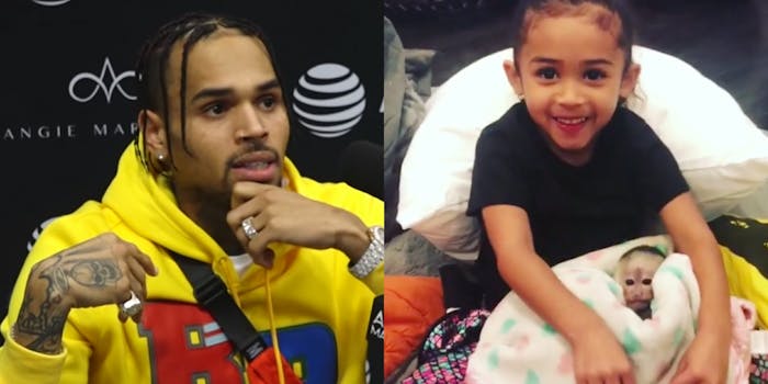 Chris Brown faces charges for illegal ownership of a monkey.