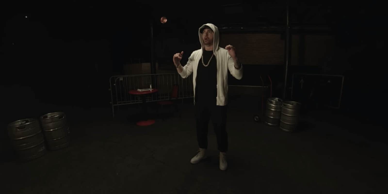 Eminem Freestyle 'Kick Off' References Ariana Grande, Justin Bieber