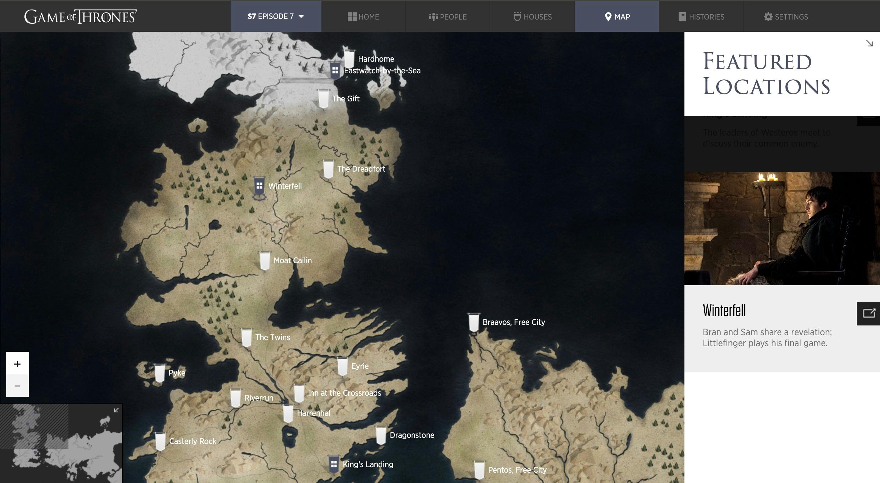 A Game of Thrones Maps