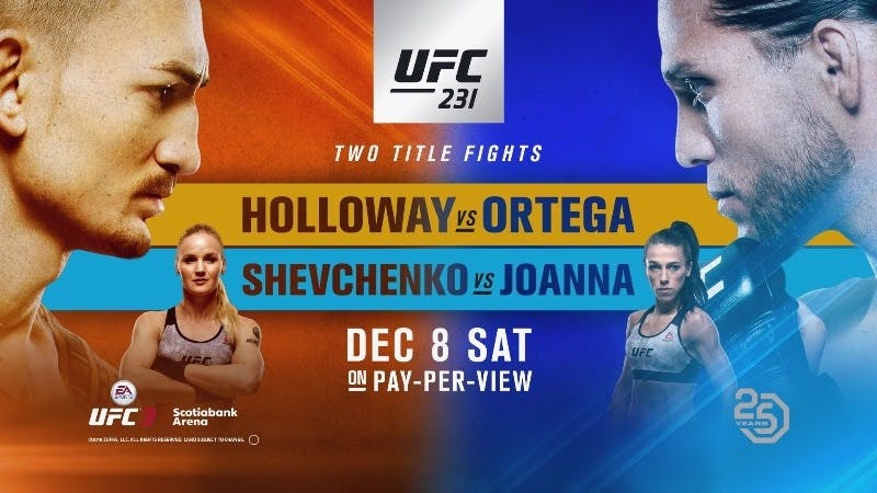 Holloway vs Ortega live stream on Amazon Prime