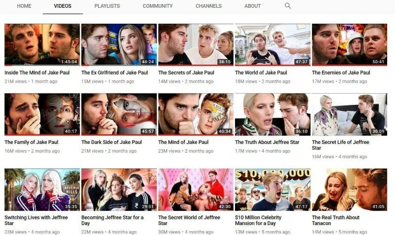 Shane Dawson YouTube documentaries