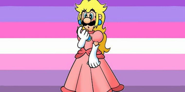 Luigi Bowsette Trans Woman