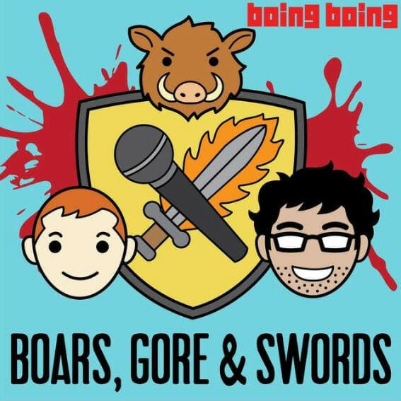 best game of thrones podcasts - boars gore swords