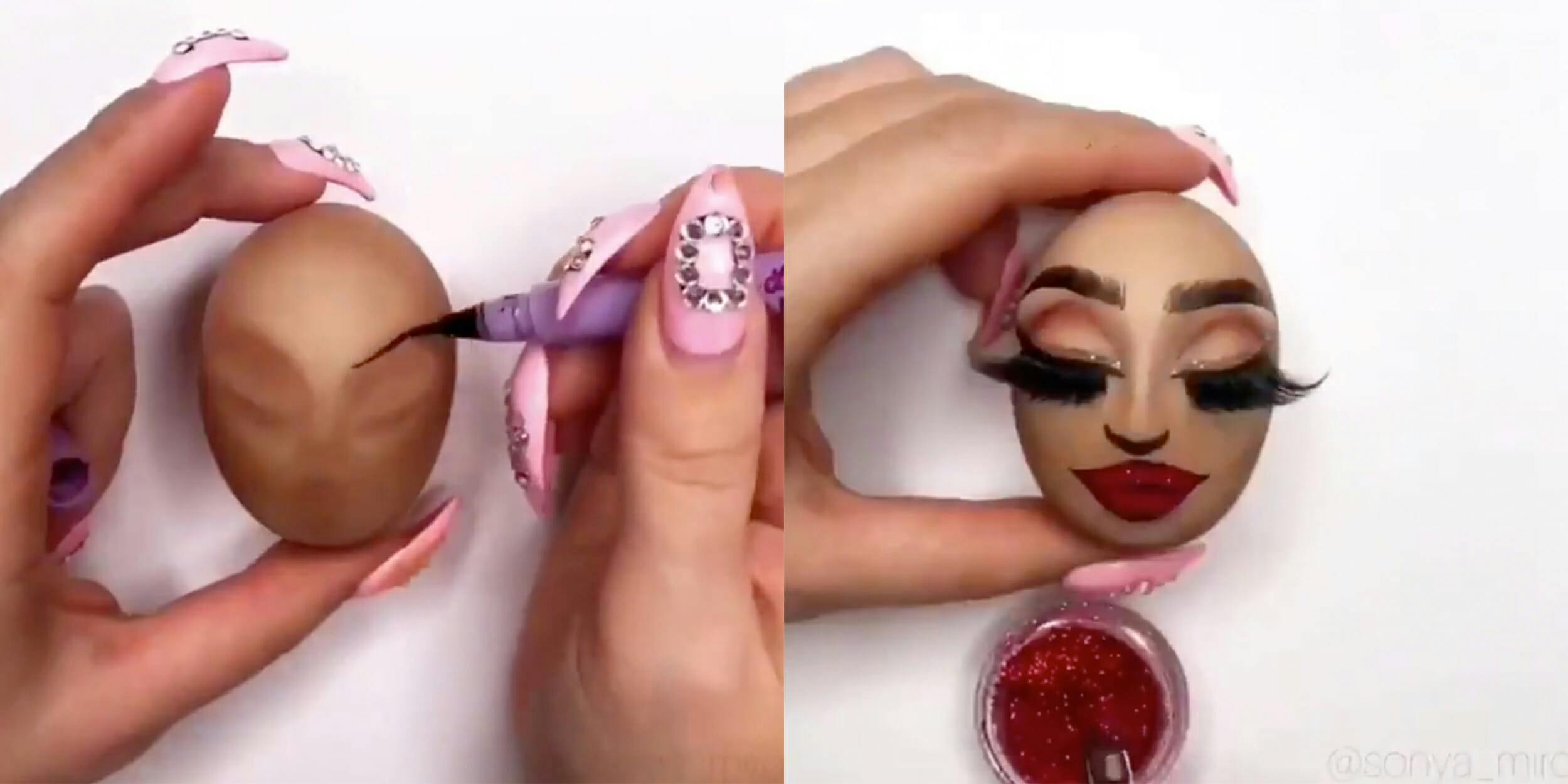Egg Makeup: Watch This Egg an Amaking Makeover