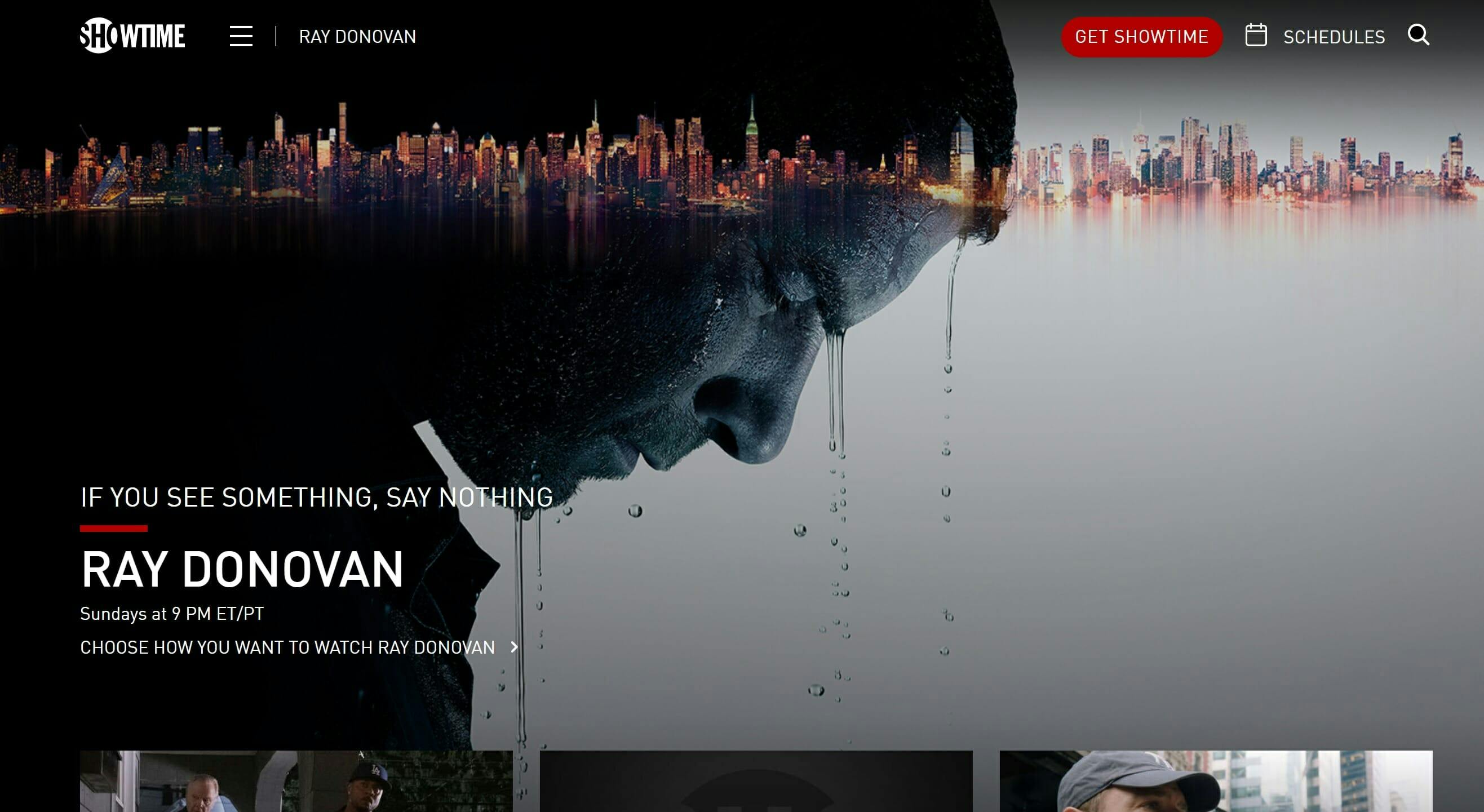 ray donovan showtime stream online for free