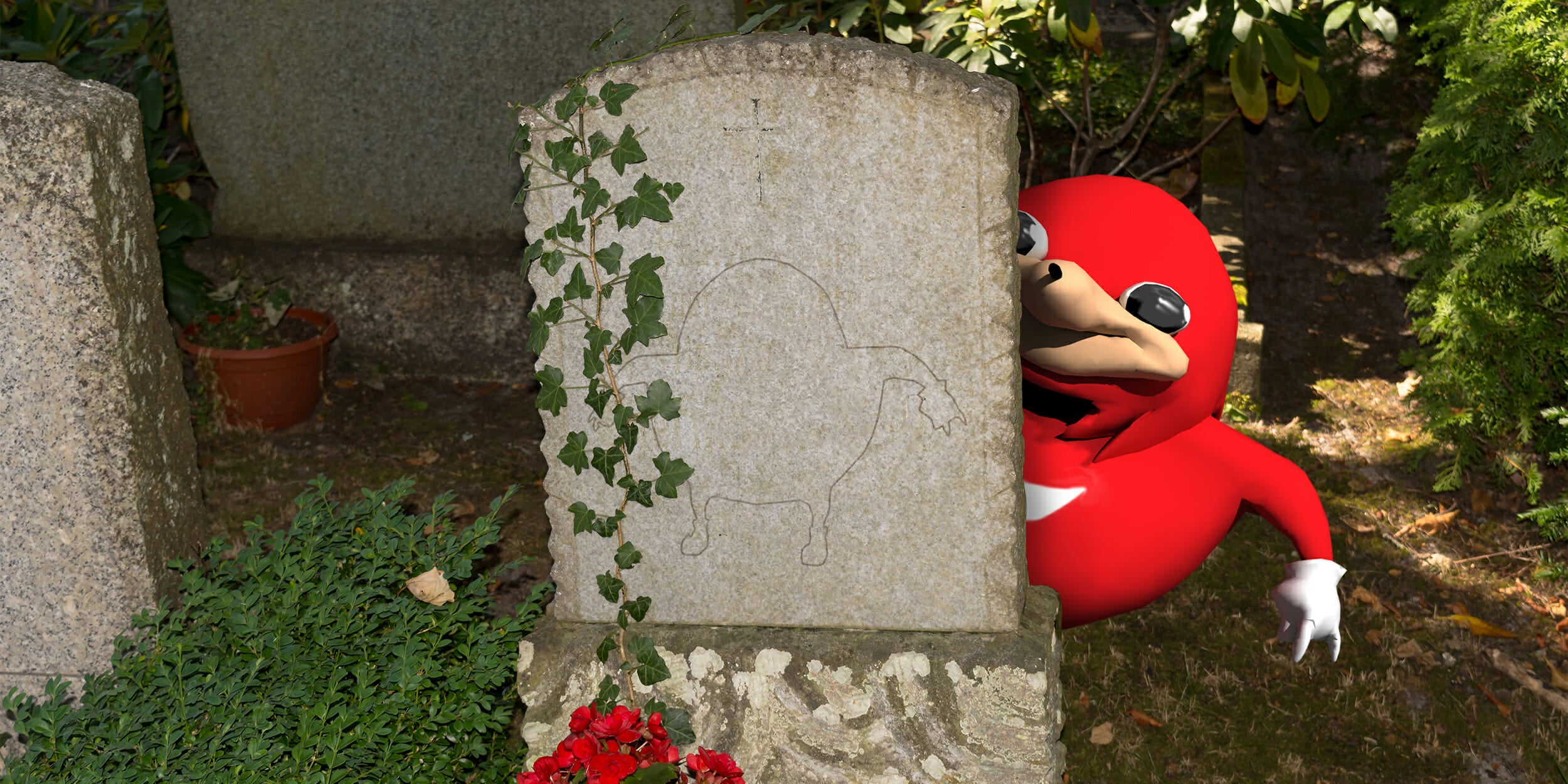 ugandan knuckles grave
