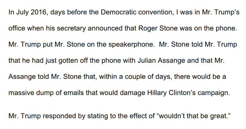 Cohen Opening Statement Wikileaks