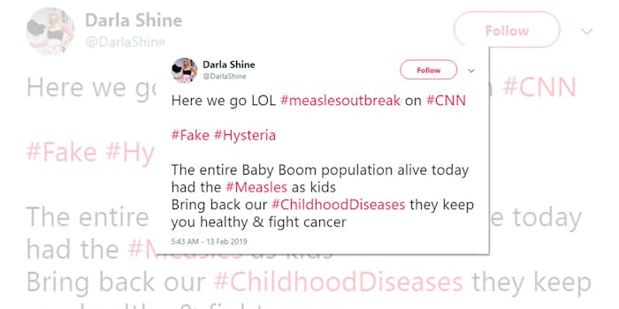 Darla Shine Measles