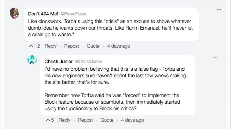 gab users bots false flag