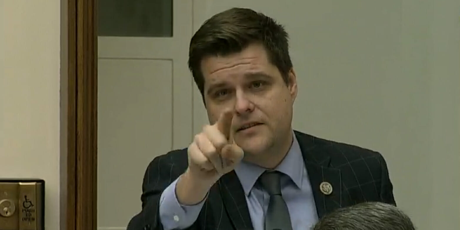 Matt Gaetz Tries To Kick Parkland Father Out Of Gun Violence Hearing