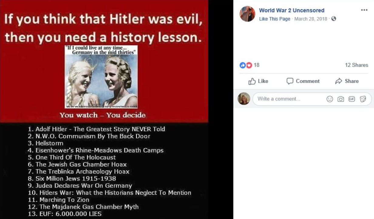 facebook hate speech