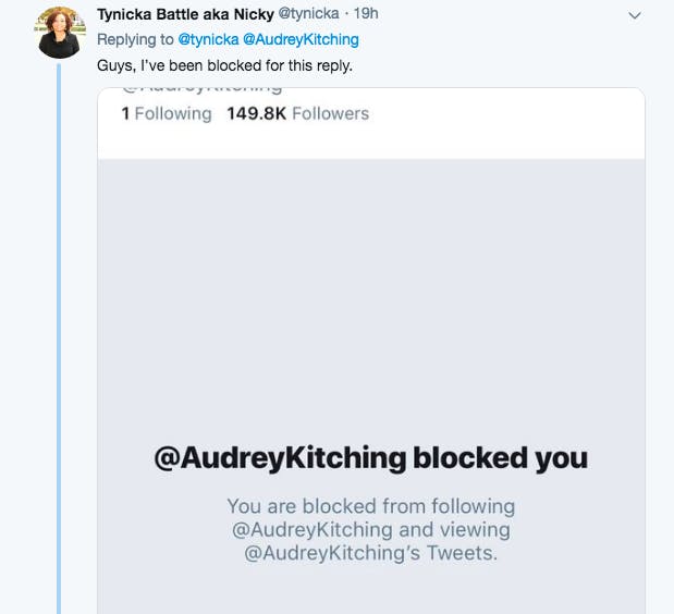 Audrey Kitching block