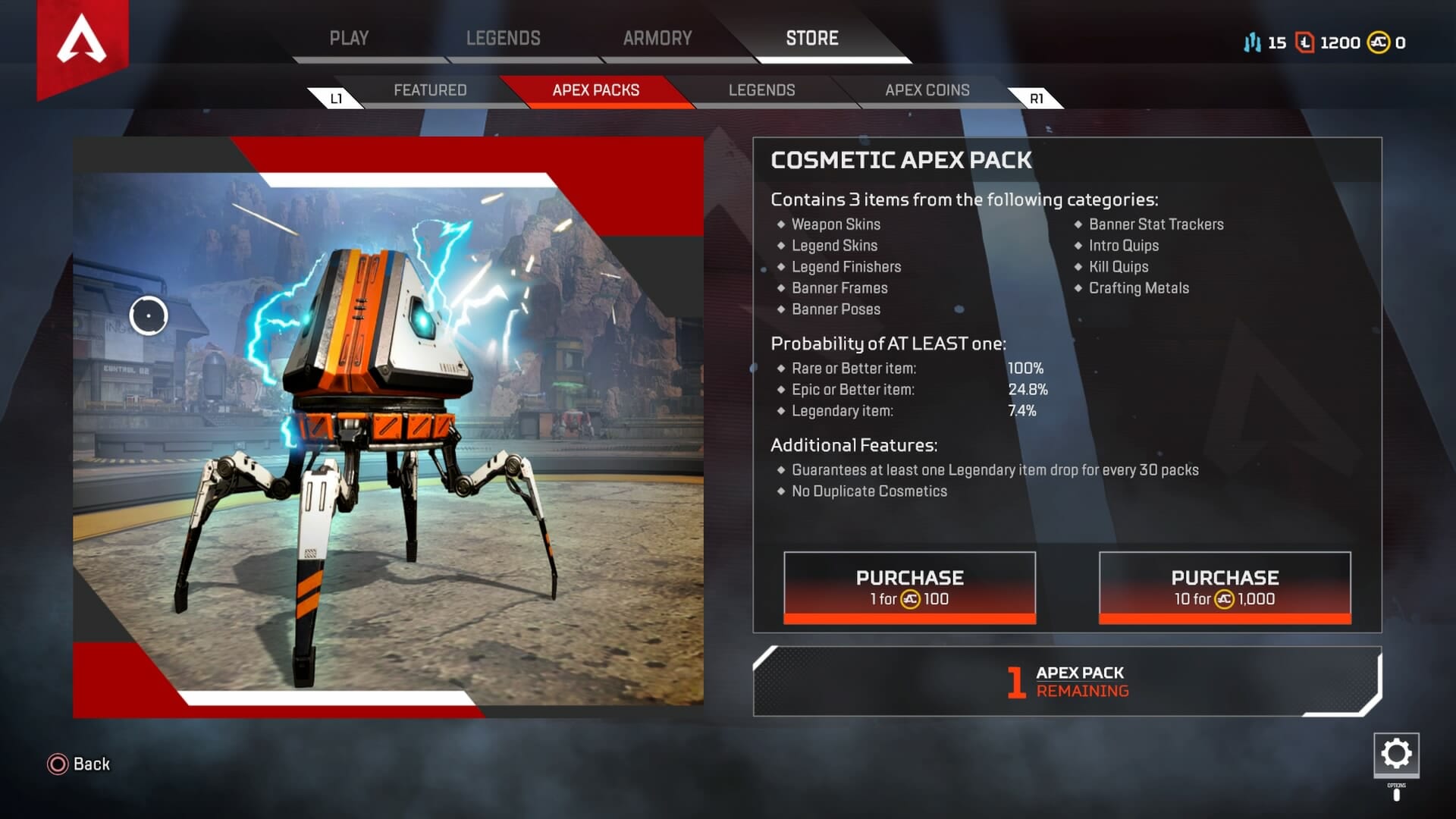 Apex Legends Apex Packs