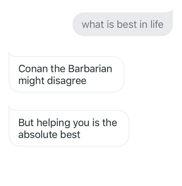 funny things to ask google home - conan the barbarian