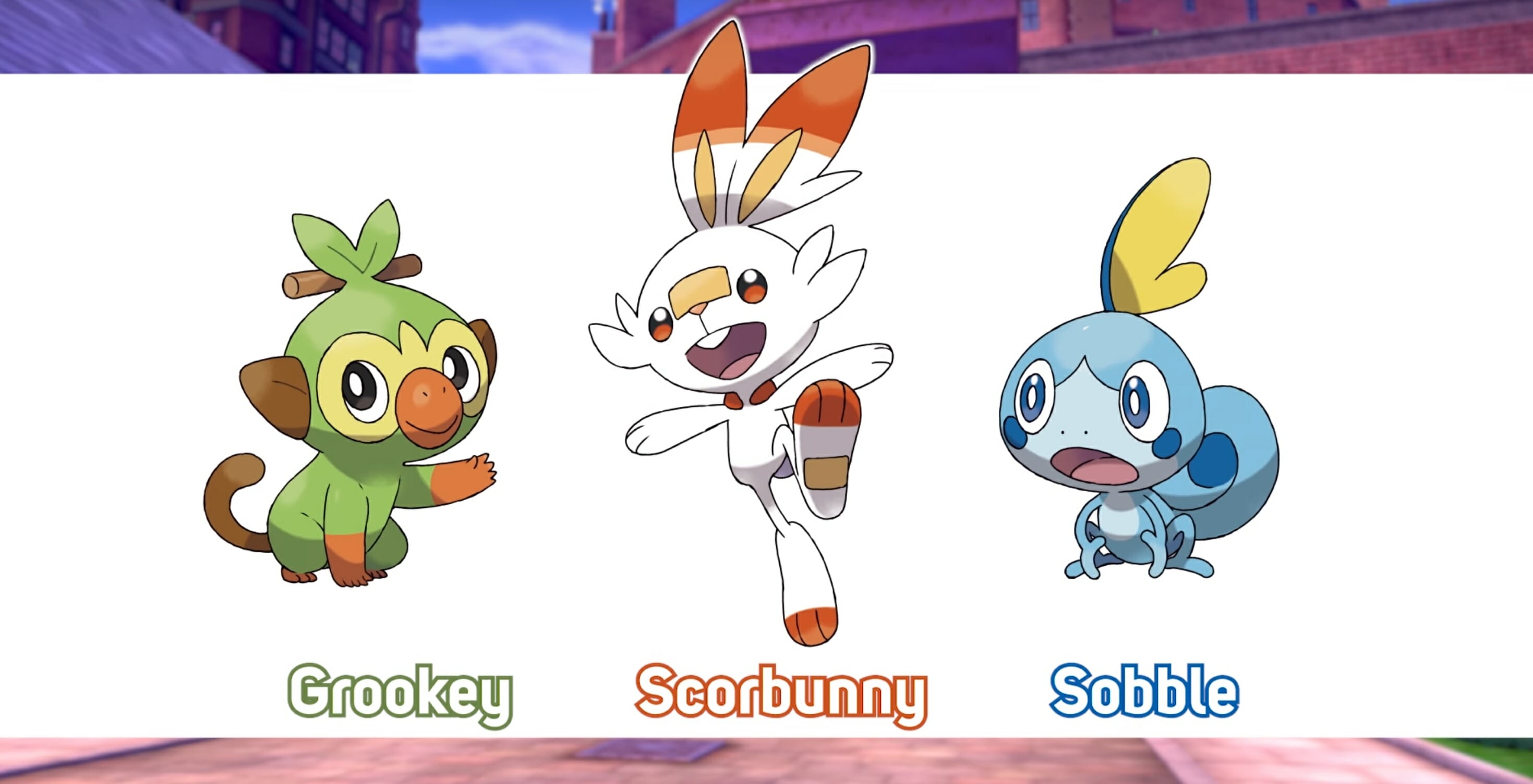 pokemon sword shield starter pokemon