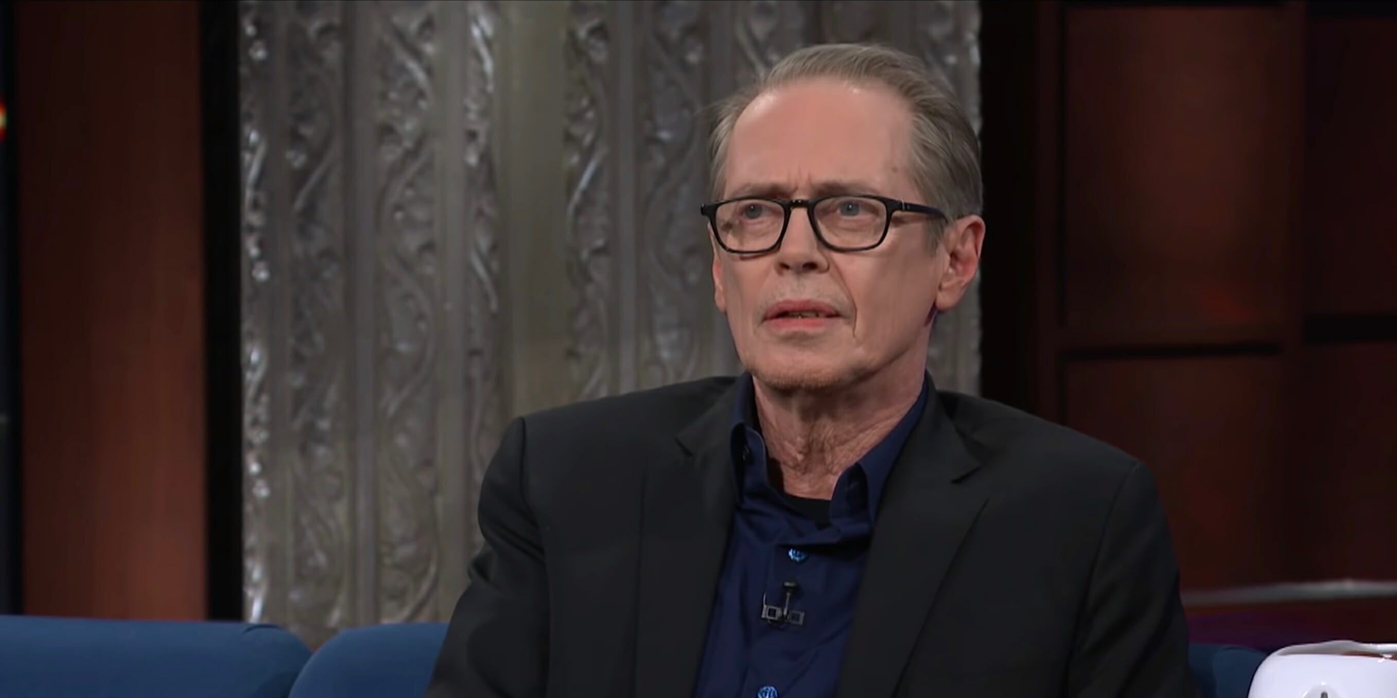 Stephen Colbert Shows Steve Buscemi His Jennifer Lawrence Deepfake