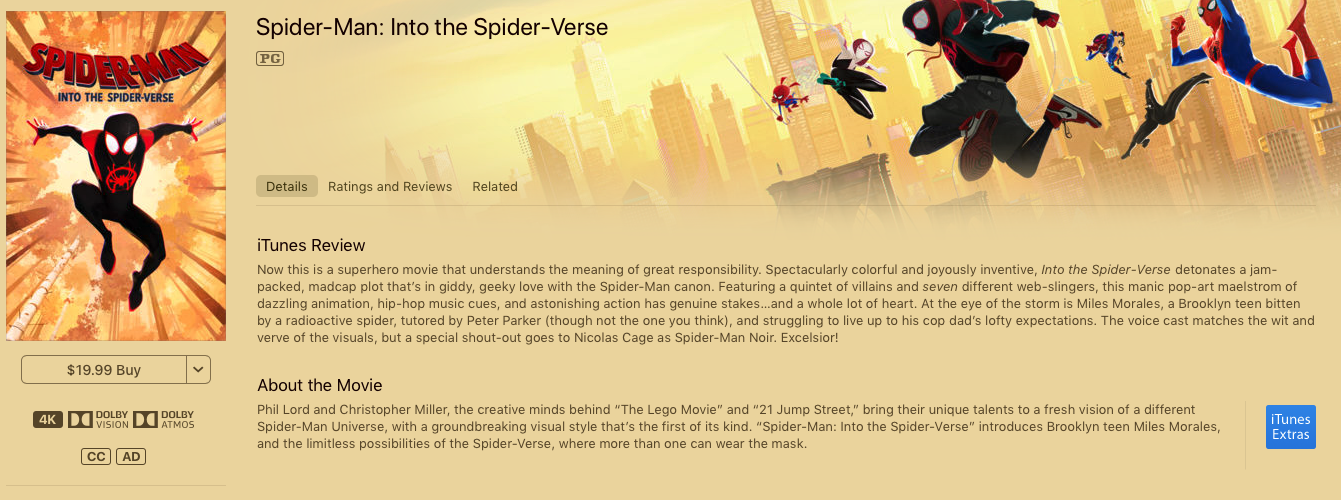 Spider-Man Across the Spider-Verse VUDU 4K or iTunes 4K via MA - HD MOVIE  CODES