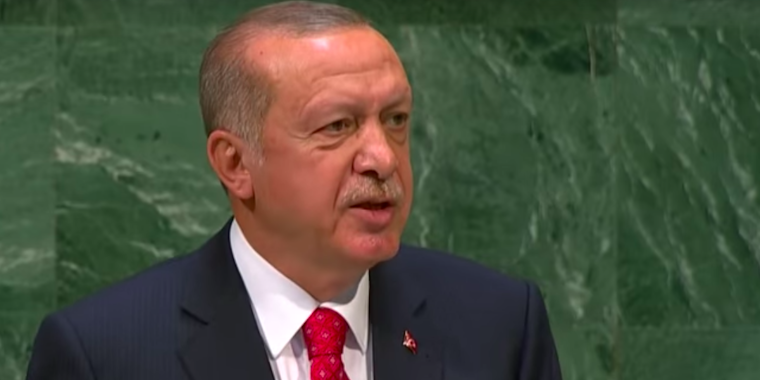 erdogan turkey new zealand footage