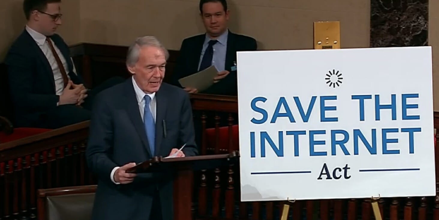 Markey Speaks In Support Of 'Save The Act' Net Neutrality Bill