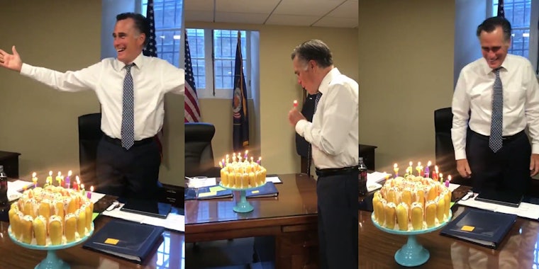 Romney Twinkie Birthday Cake