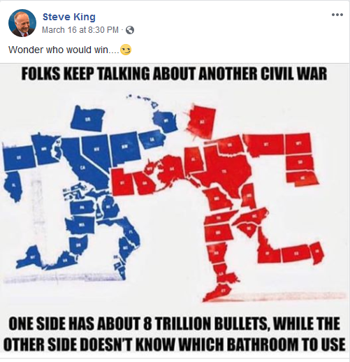 Steve King Civil War Meme Facebook