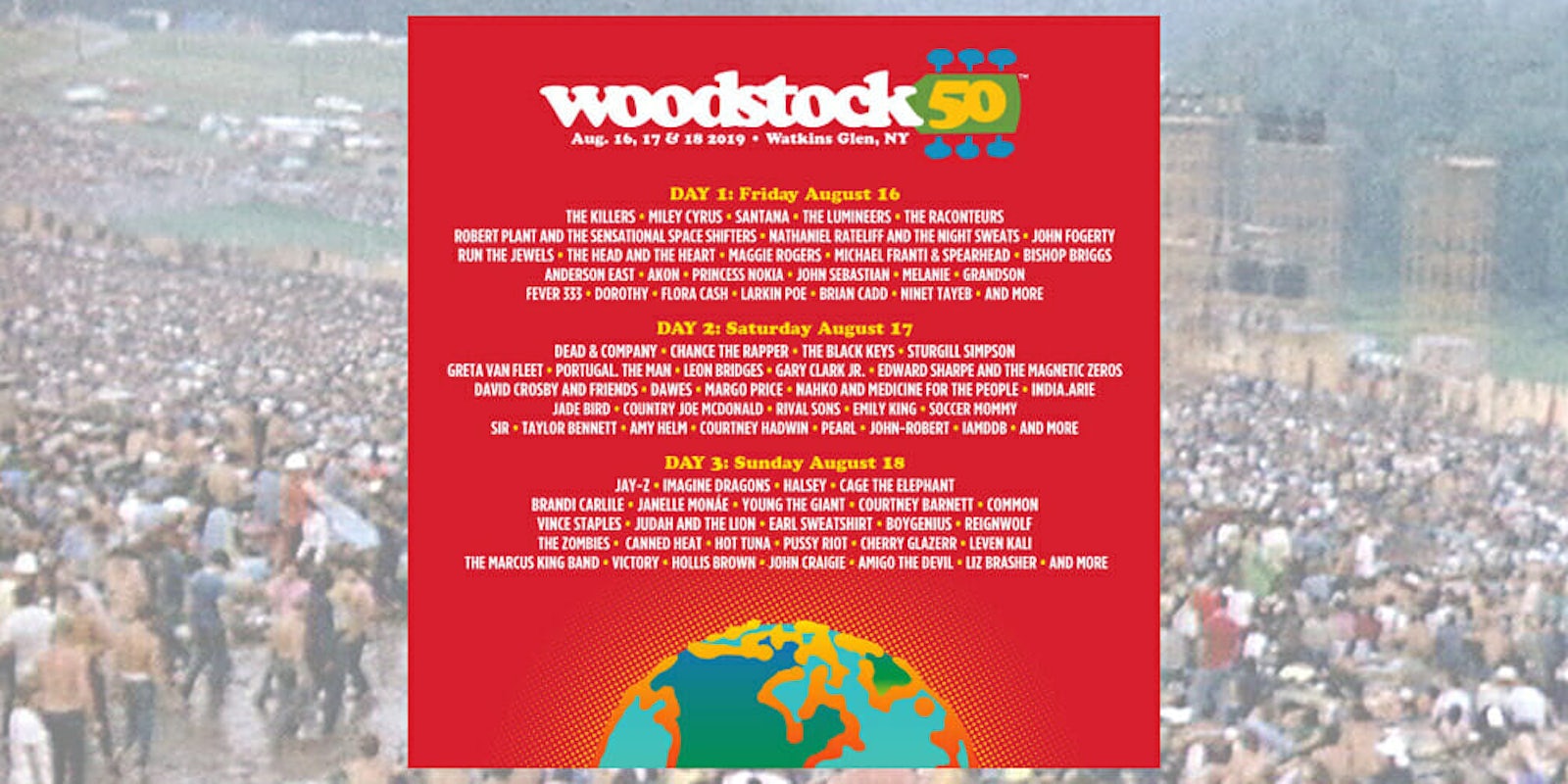 Woodstock 50 Lineup