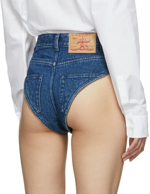 Y/Project Releases Denim Brief-Style Short Shorts & the Internet