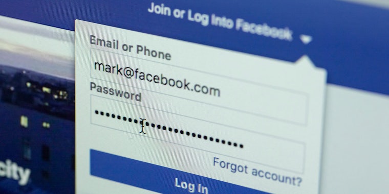 facebook password unencrypted